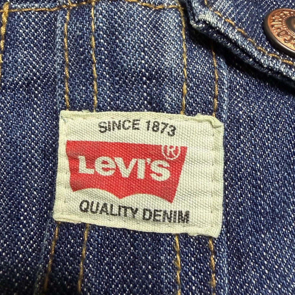 Levi's Denim Overalls Kids 18M Blue Y2K Carpenter Bib Dungarees Adjustable